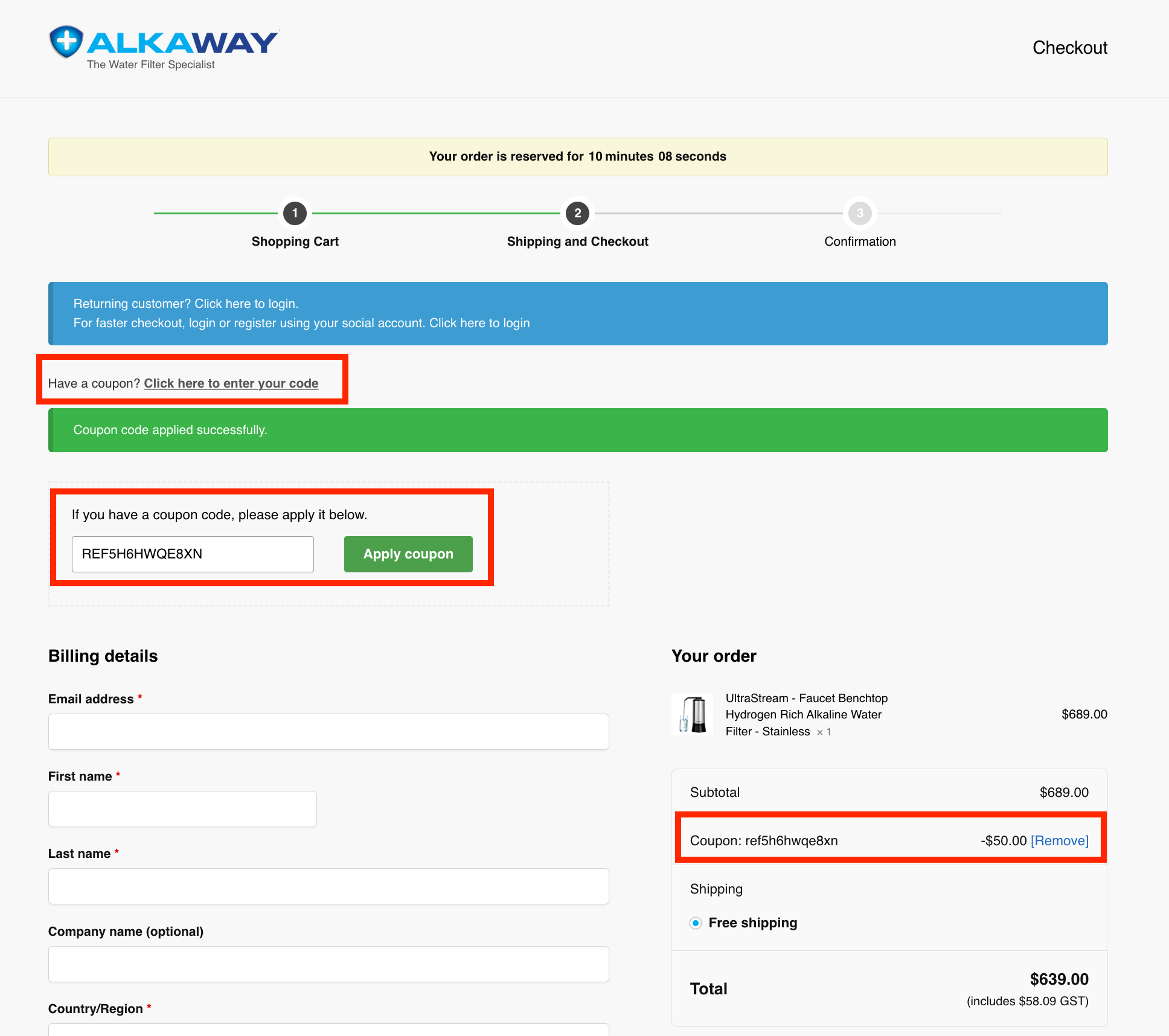 Alkaway Refer a Friend Give 50 Get 50